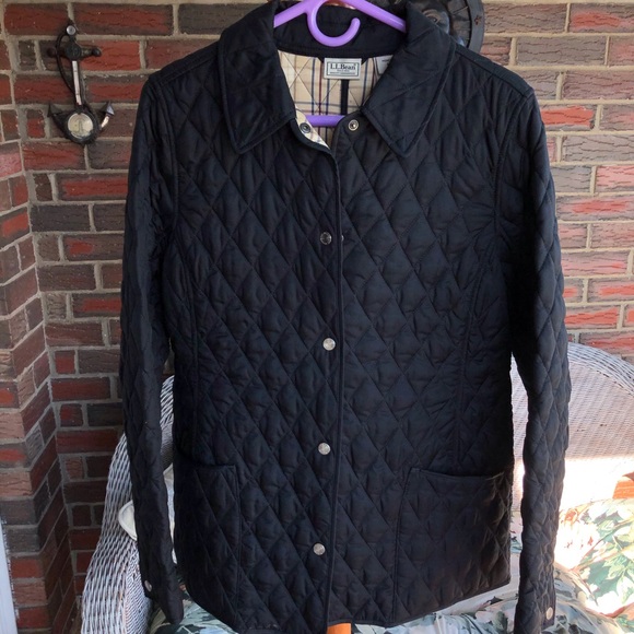 LL Bean Quilted Riding Field Jacket - Picture 2 of 7